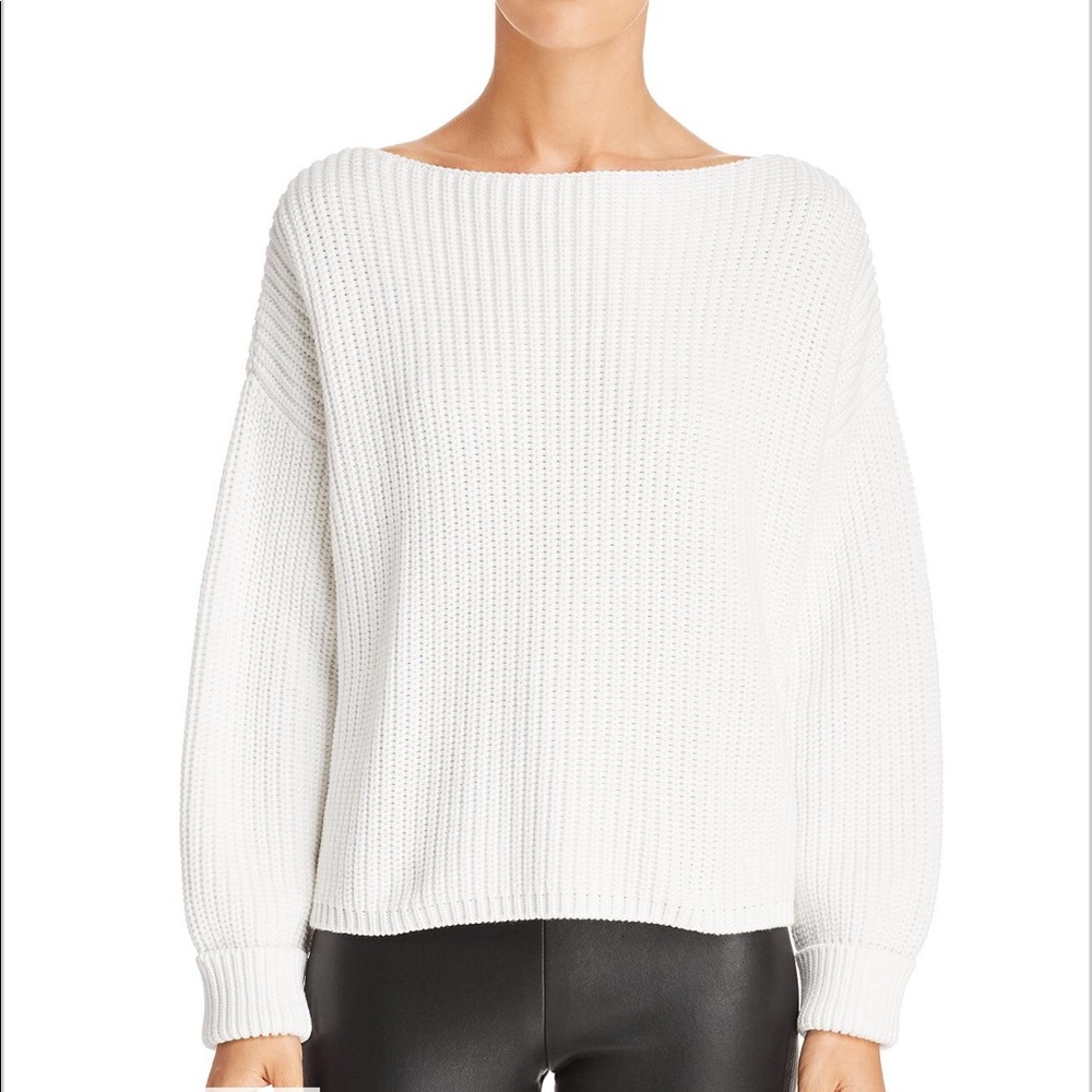 🆕 Millie Mozart Boatneck Rib-knit Sweater- Cream✨